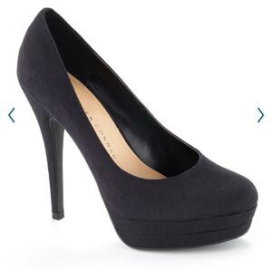 LC Lauren Conrad Black Platform Heels